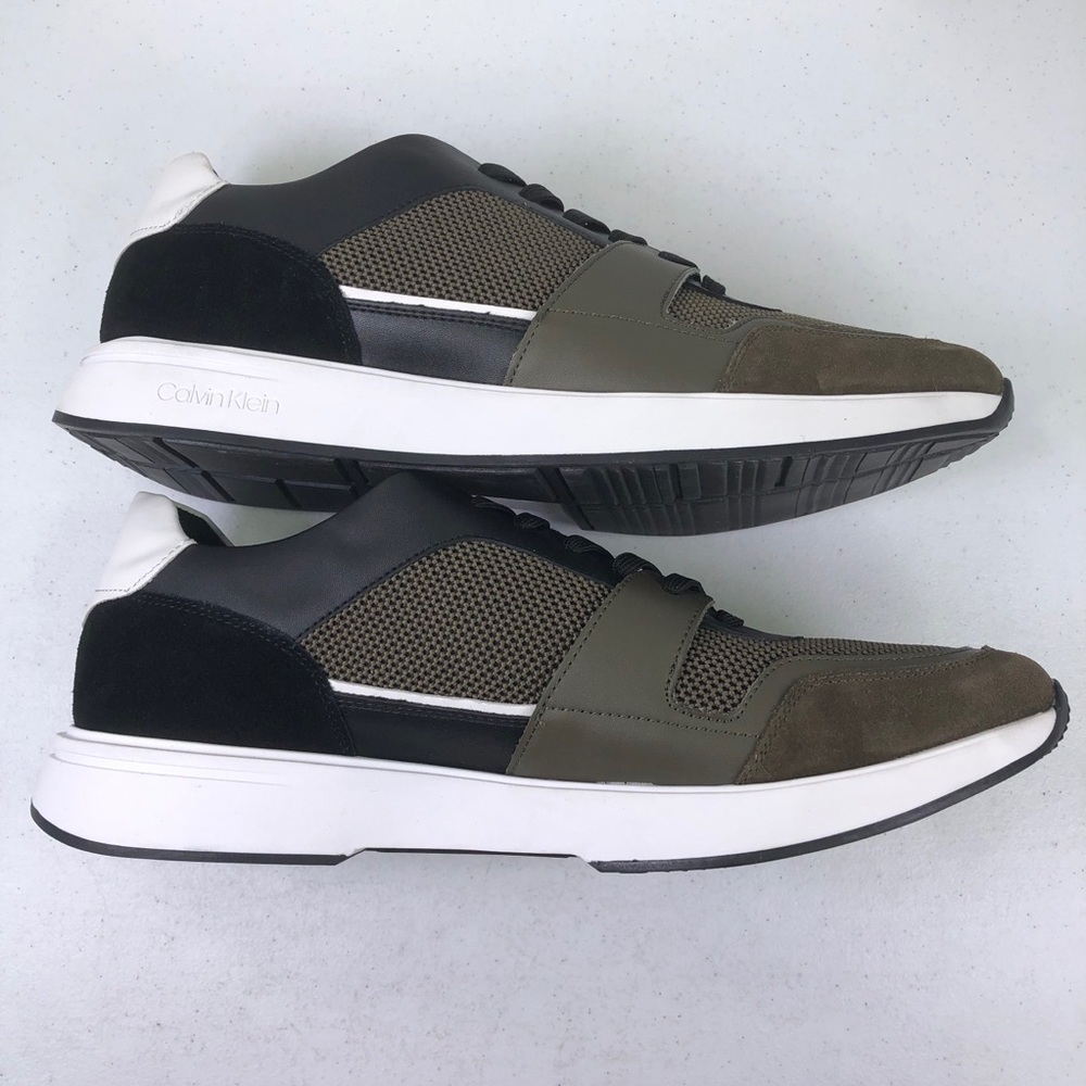 CALVIN Klein Dudley Silky Suede Smooth Calf Shoes - Picture 3 of 10